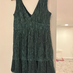 Trixxi Teal Textured Dress